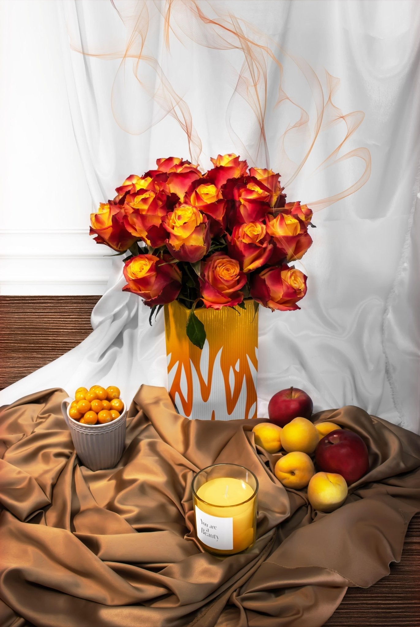 Yellow Fuego - Roses del fuego