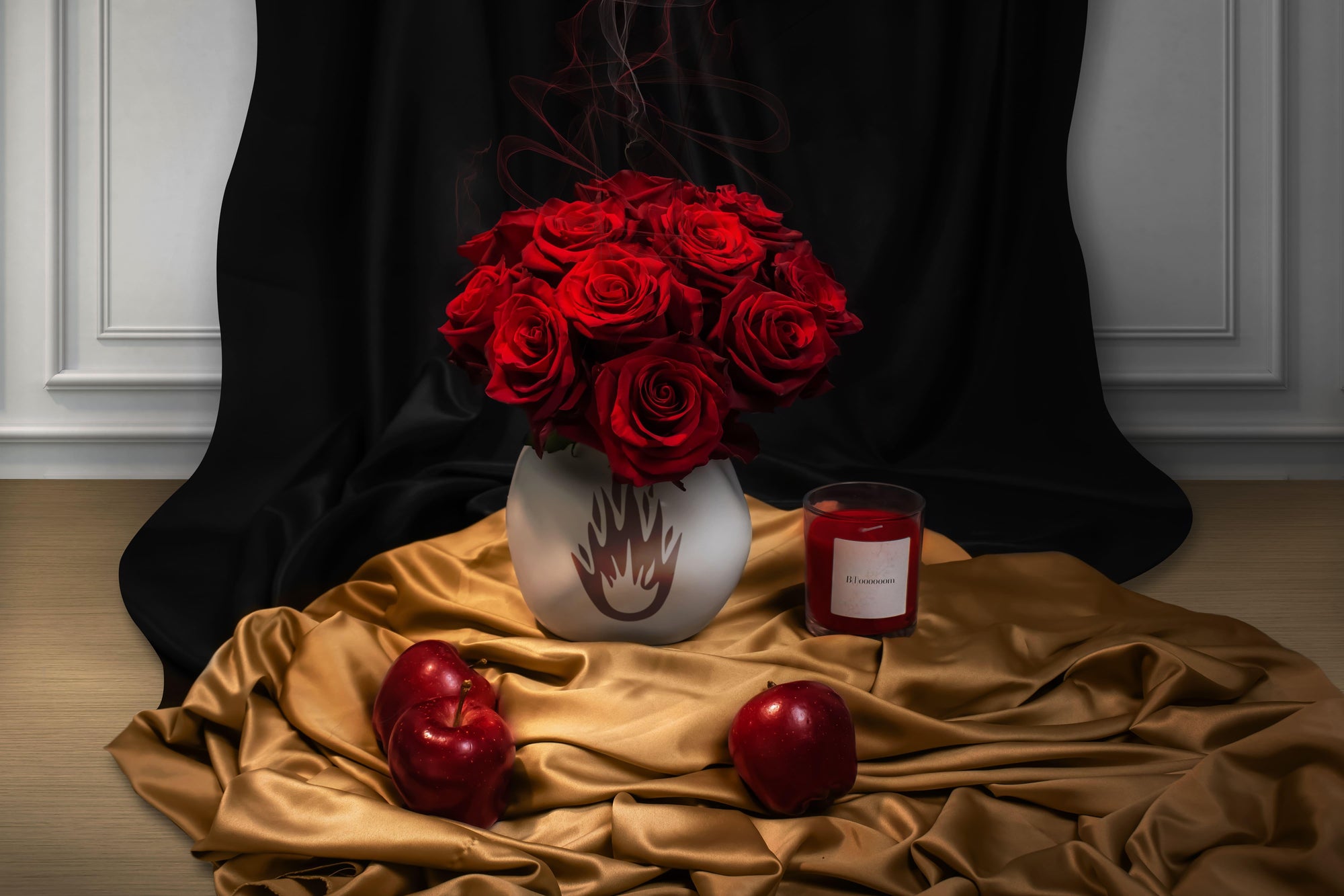 Red Candela Roses - Flowers by Roses del fuego